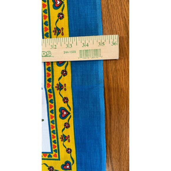 Vintage Tablecloth Pennsylvania Dutch Print 35” x 35” - Picture 7 of 10